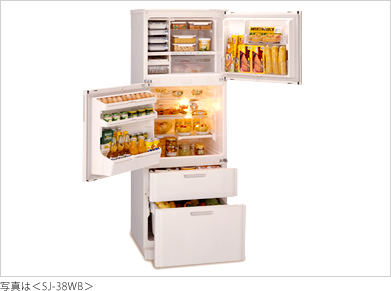 左右開き冷凍冷蔵庫 <SJ-38WB/32WB>